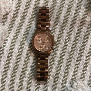 Michael Kors Stylish Brown Metal Watch
